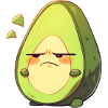 Angry Avocado Cartoon Design