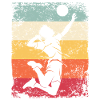 Volleyball Player Retro Beach Volleyball