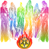 Pride Skeleton Rainbow Graphic