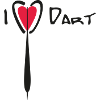 I love darts with heart
