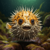 Fantastic puffer fish