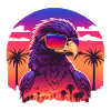 Synthwave eagle