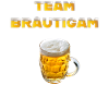Team Bräutigam mit Bierkrug
