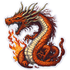 Drache Drachen Feuerdrache Cool