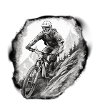 Downhiller white