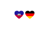 Haïti Allemagne Heartbeat Flag Haïtien