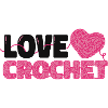 Love crochet heart pattern