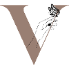 Letter V Magic butterfly