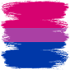 Bisexual Bi Pride Flag Motif