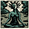 Yoga Padmasana green