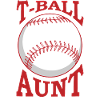 T-Ball Aunt Baseball Player