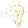 Think positive t-shirt design