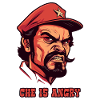 Che is angry