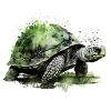 Turtle nature splash