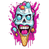 Skull Eiscreme Design