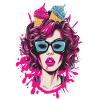 Vibrant Pop Art Comics Sister