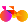 road bike anatomy geometric style.