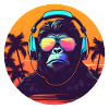 Synthwave DJ Gorilla