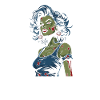 Zombie Halloween Lady