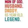 Man of God Husband Dad Vintage 65th Birthday