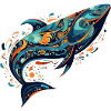 Whale - Abstract