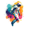 Astronaut Spraykunst