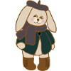 bunny in the fall