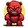 Angry Plush Bear Toy Bear