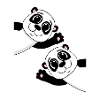 Cute pandas