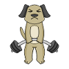 Bodybuilder Dog Fitness Motivation Gift