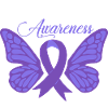 Epilepsy Awareness Purple Ribbon