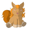 Kleines süßes Pferd / Pony (braun)