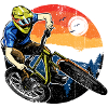 Sunset MTB Rider Circle