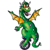 Dragon on unicycle