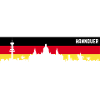 Hanovre Allemagne Drapeau Basse-Saxe Skyline