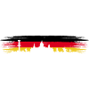 Hanover Germany Flag Lower Saxony Skyline