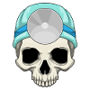 Totenkopf Arzt Stethoskop