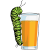Caterpillar orange juice
