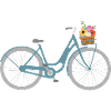 Fahrrad mit Blumen