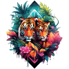 Tiger in the jungle