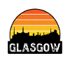 Glasgow Scotland Flag Skyline Travel Souvenir