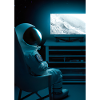 Astronaut sieht fern