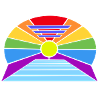Regenbogen-Sonne