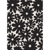 Schwarze Blumen-Muster
