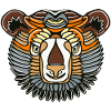 Bear head symmetrical