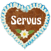 Lebkuchenherz Servus