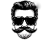 Moustache blanche