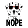 Nope Dalmatian Dog Nope