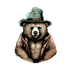 Kaji l'ours au chapeau