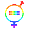 Gender Symbol LGTBQ+ Rainbow